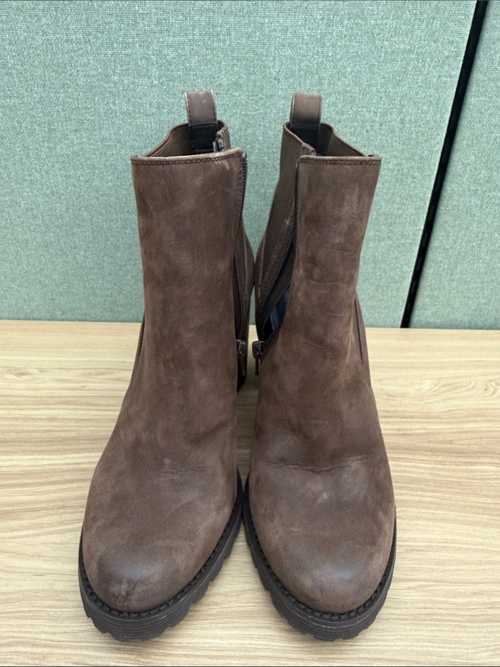 Brown Suede Ankle Boots